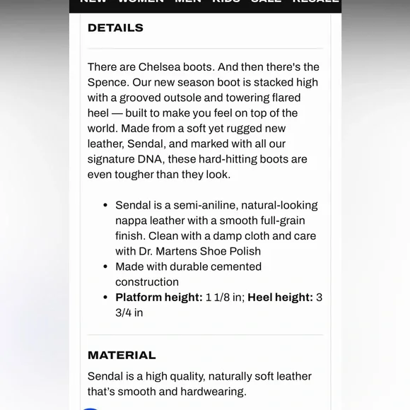 New Dr Marten Spence Heeled Boots - Picture 9 of 9